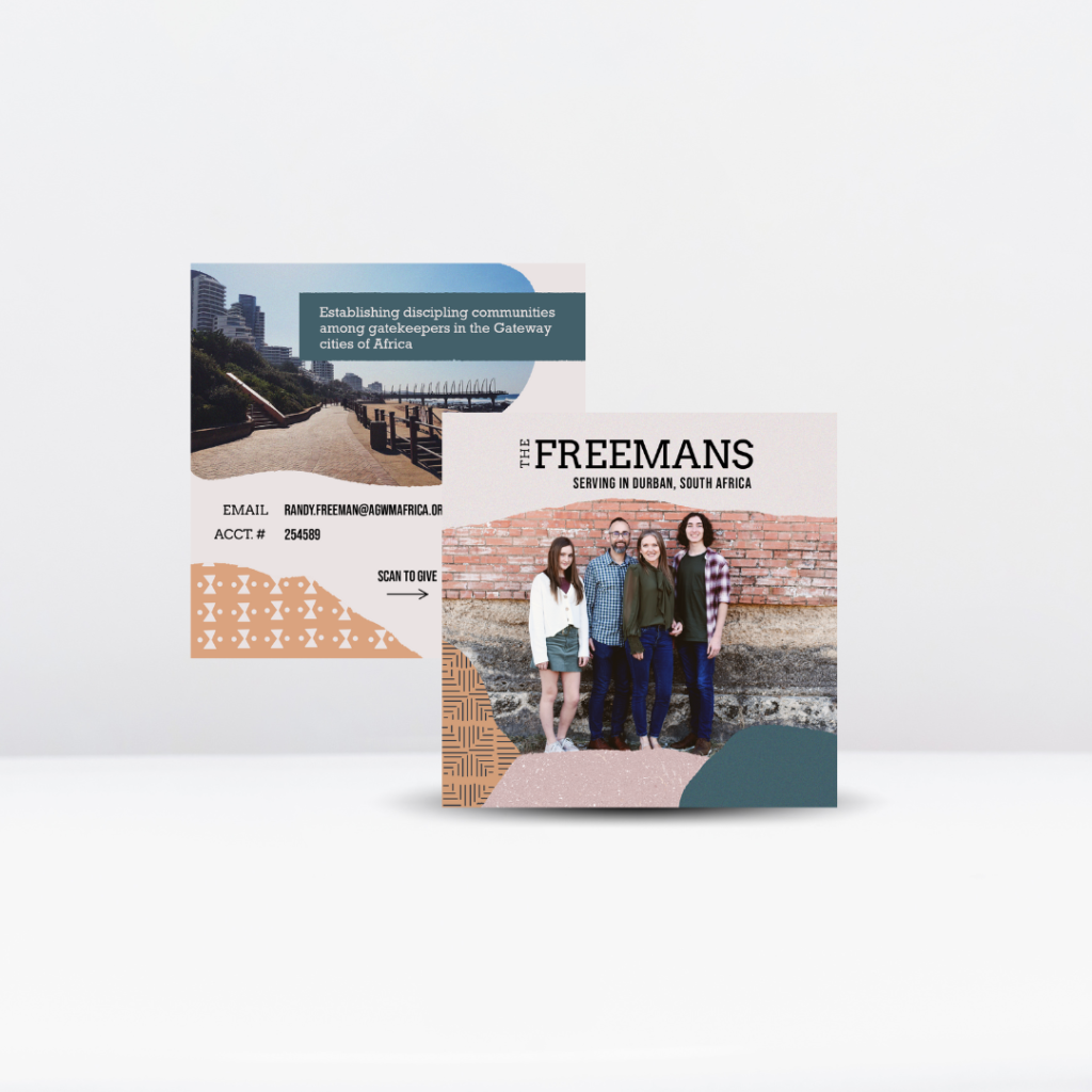 Missionary Prayer Card